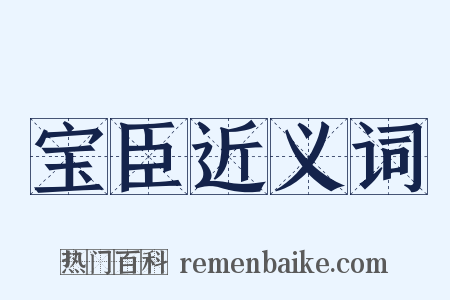 宝臣近义词是什么意思的图片